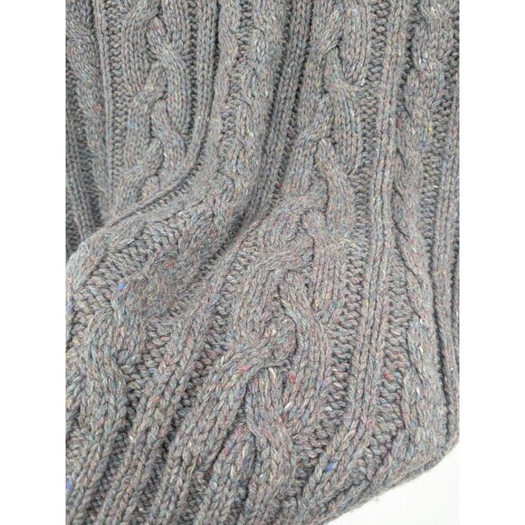 Vintage Fisherman Sweater Men Size XXL Pullover Chunky Knit Academia Wool Blend - Picture 6 of 9